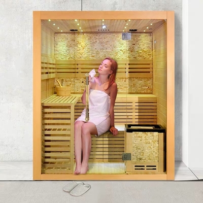 Bagni turchi domestico di legno 4 - di sauna della cicuta persona 5 con il radiatore della stufa 6kw