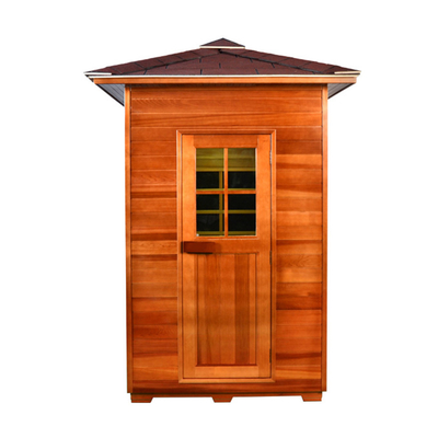 Sauna asciutta all'aperto di legno del pannello del carbonio per la persona 2