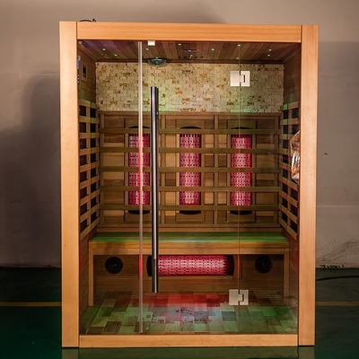 Stanza di legno asciutta di sauna della persona rossa canadese di Cedar Full Spectrum 3 dell'interno
