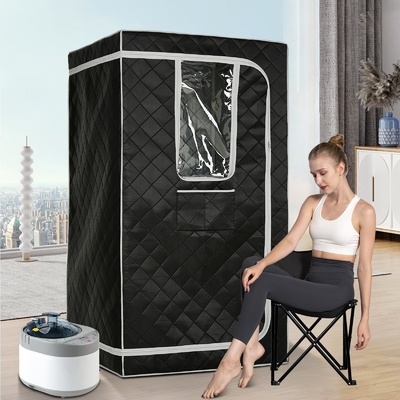 Sauna a vapore portatile a grandezza naturale con controllo del tempo 0 - 99 minuti e finestre trasparenti