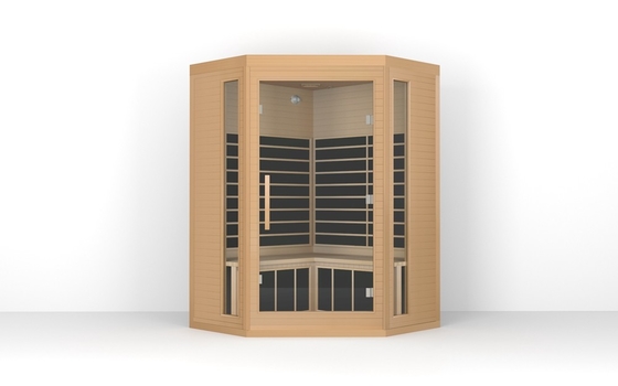 Sauna a infrarossi di lusso tradizionale per 3 persone Sauna a infrarossi a cedro rosso