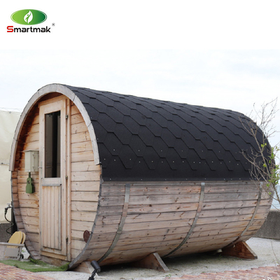 Canada Legno di cedro / cicerone Sauna a canna grande da ardere per 6 persone