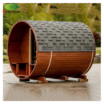 Sauna di legno massello impermeabile per esterni 2 - 6 persone