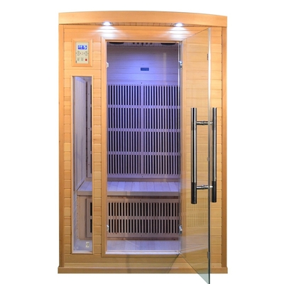 2 saune infrarosse asciutte di legno della casa di sauna della persona 1750w dell'interno