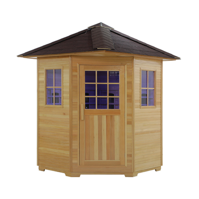 ODM dell'OEM all'aperto di Cedar Dry Sauna Room di 3 - 4 persone accettabile
