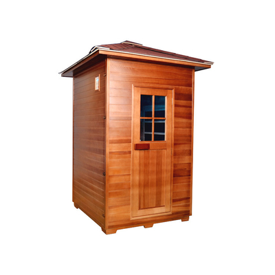 Dimensione asciutta all'aperto della persona di sauna 2 della maniglia di legno canadese della cicuta