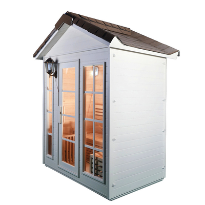 Cedar Steam Sauna Room rosso di legno solido 1 persona con la stufa 6KW