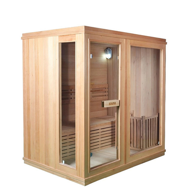 Sauna tradizionale dell'interno del vapore di 4 persone 6KW di legno