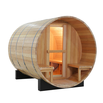 Riscalda le stanze all'aperto di legno solida veloce 6 - 8 persona 6000W di sauna del barilotto
