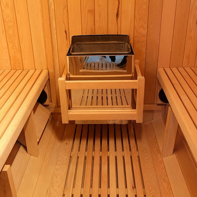 Riscalda le stanze all'aperto di legno solida veloce 6 - 8 persona 6000W di sauna del barilotto