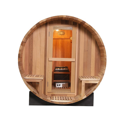 Stanza rossa 180x240cm del Canada Cedar Wood Outdoor Barrel Sauna