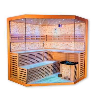 4 - Doppia stanza di sauna del vapore della disintossicazione del banco di 5 persone per la casa dell'interno