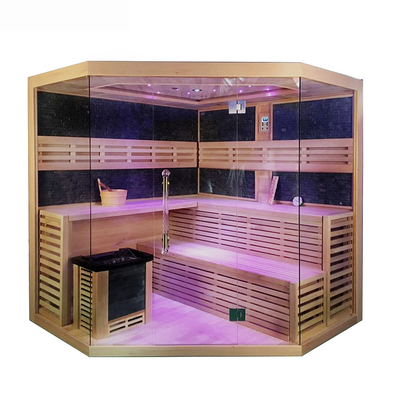 4 - Doppia stanza di sauna del vapore della disintossicazione del banco di 5 persone per la casa dell'interno