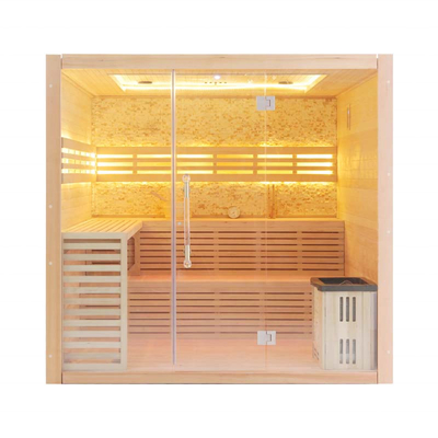 Bagni turchi domestico di legno 4 - di sauna della cicuta persona 5 con il radiatore della stufa 6kw