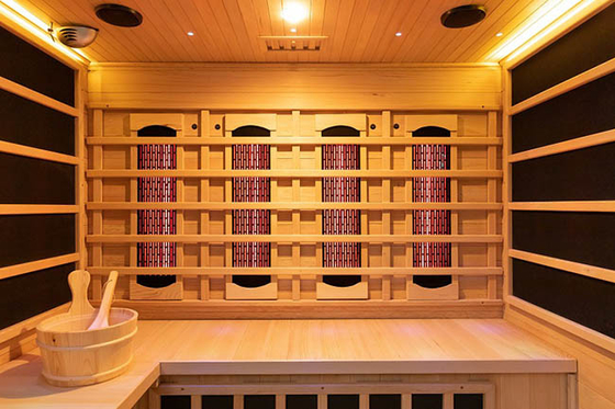 Multi OEM combinato infrarosso del bagno turco di sauna di legno solido delle persone accettabile