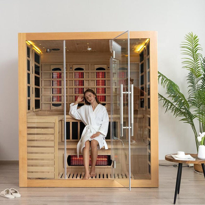 Multi OEM combinato infrarosso del bagno turco di sauna di legno solido delle persone accettabile