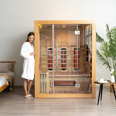 Multi OEM combinato infrarosso del bagno turco di sauna di legno solido delle persone accettabile
