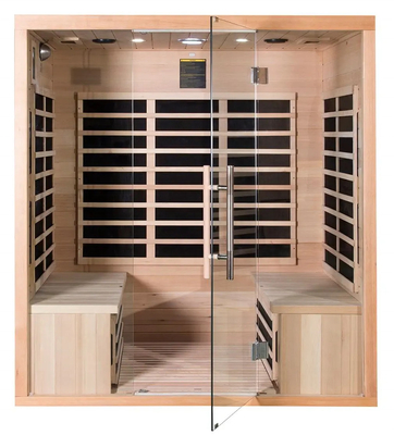 Stanza asciutta infrarossa lontana di sauna del pannello di legno del carbonio della cicuta per la persona 4