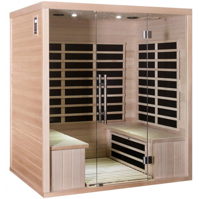 Stanza infrarossa rossa di sauna di Cedar Wood Carbon Panel Far per la persona della casa 4