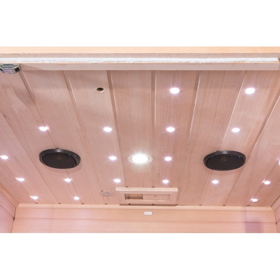 Stanza infrarossa rossa di sauna di Cedar Wood Carbon Panel Far per la persona della casa 4