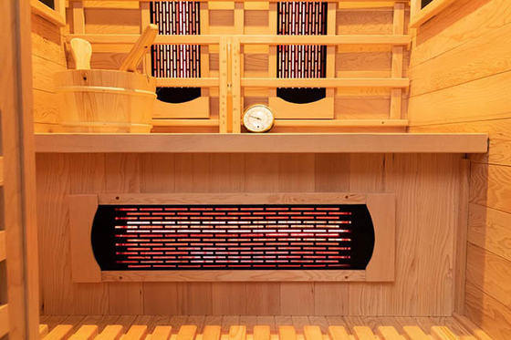 Doppi infrarosso del sistema e stanza di sauna di legno del vapore per uso della famiglia