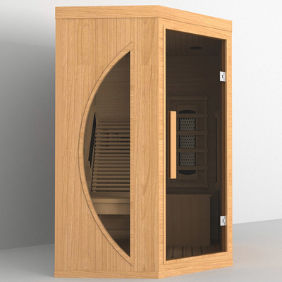 Persona infrarossa del certificato 1 del CE della stanza di sauna dell'angolo asciutto dell'interno di legno solido
