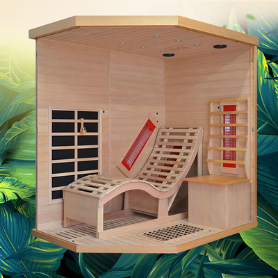 Persona infrarossa del certificato 1 del CE della stanza di sauna dell'angolo asciutto dell'interno di legno solido