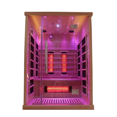 sauna infrarossa della persona di legno solido 2 della cicuta 1750W per la casa dell'interno