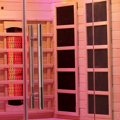 sauna infrarossa della persona di legno solido 2 della cicuta 1750W per la casa dell'interno