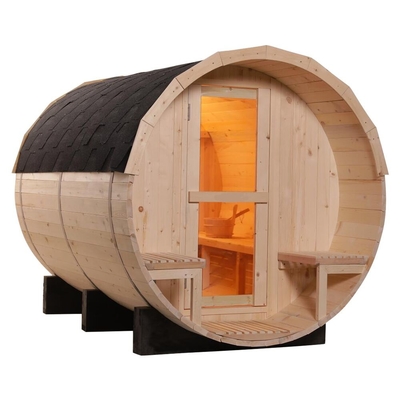 Sauna di legno del barilotto della persona canadese del pino 2 tradizionale