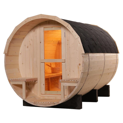 Sauna di legno all'aperto del barilotto del pino popolare per la persona 2 - 4