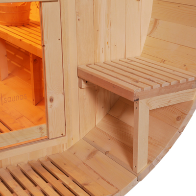 Sauna di legno all'aperto del barilotto del pino popolare per la persona 2 - 4