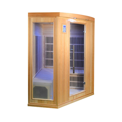 Sauna infrarossa lontana dell'interno di legno d'angolo della persona delle case 3 - 4 di progettazione con il FME basso