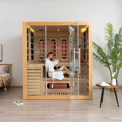 Sauna infrarossa dell'interno tradizionale del vapore di combinazione per 4 persone 2700W