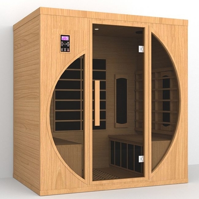 Sauna secca a infrarossi lontani per interni in legno certificata CE per casa 4 persone