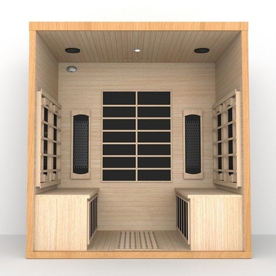 Sauna secca a infrarossi lontani per interni in legno certificata CE per casa 4 persone