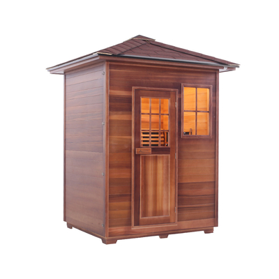 Forma della casa della stanza di sauna asciutta all'aperto del pannello del carbonio di 2 - 3 persone