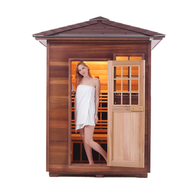 Forma della casa della stanza di sauna asciutta all'aperto del pannello del carbonio di 2 - 3 persone