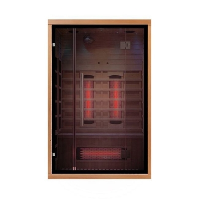 Riscaldatore a pannello in carbonio a spettro completo vicino alla sauna a infrarossi lontani per 2 persone
