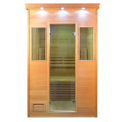 Stanza di sauna a vapore di legno solido con la multi dimensione della stufa 6KW facoltativa