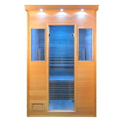 Stanza di sauna a vapore di legno solido con la multi dimensione della stufa 6KW facoltativa