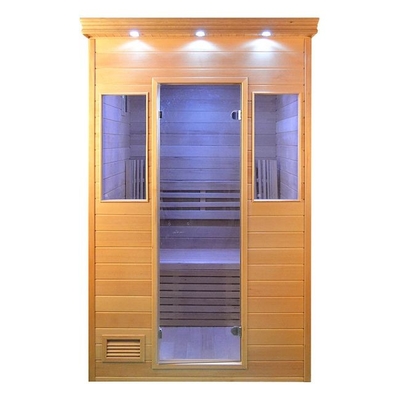 Stanza di sauna a vapore di legno solido con la multi dimensione della stufa 6KW facoltativa