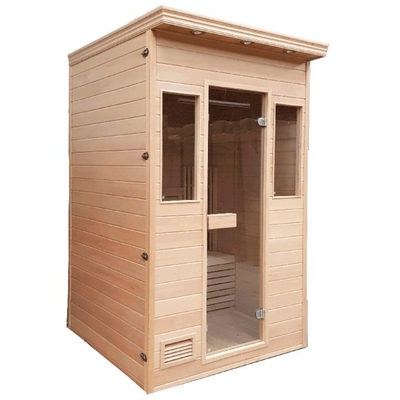 Stanza di sauna a vapore di legno solido con la multi dimensione della stufa 6KW facoltativa