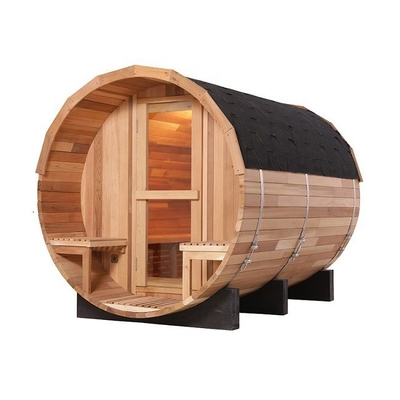 Sauna a vapore all'aperto del barilotto del cedro rosso di legno solido dell'OEM per il cortile