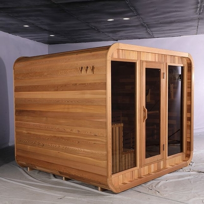 Stufa elettrica in legno massello di grandi dimensioni per esterno sauna a vapore cubo per cortile