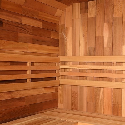 Sala sauna esterna secca a cedro per la salute e il rilassamento 15 ~ 90 ° C Temperatura di montaggio richiesta