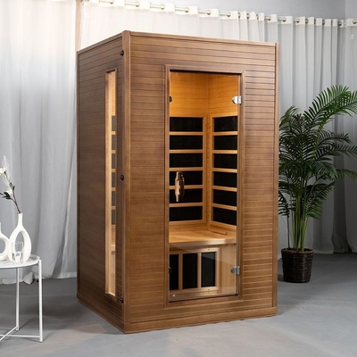Pannello di legno solido dell'interno Heater Far Infrared Sauna Room del carbonio per la persona 2