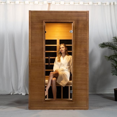 Pannello di legno solido dell'interno Heater Far Infrared Sauna Room del carbonio per la persona 2