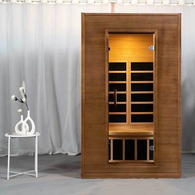 Cicuta dell'interno della stanza di sauna di WoodenInfrared dei radiatori della fibra del carbonio dell'appartamento