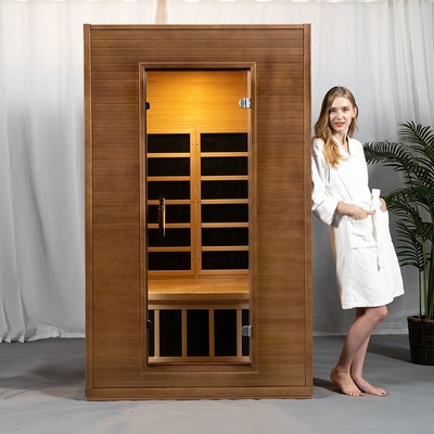 Cicuta dell'interno della stanza di sauna di WoodenInfrared dei radiatori della fibra del carbonio dell'appartamento